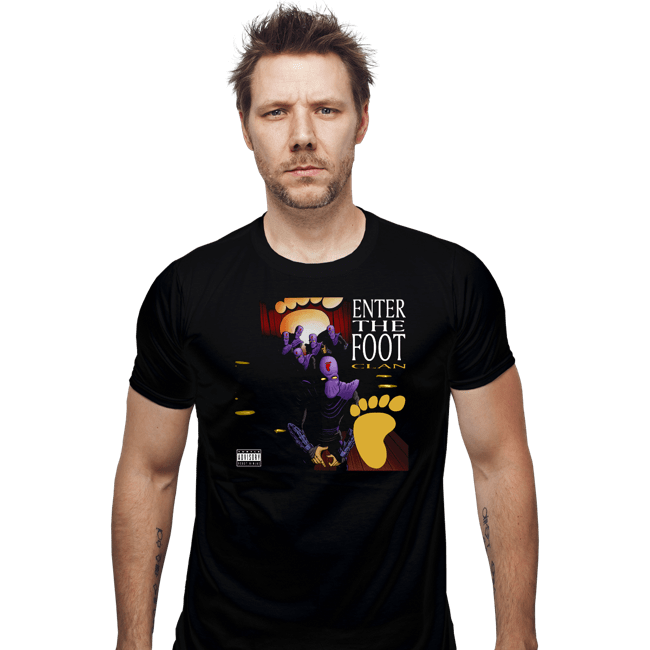Daily_Deal_Shirts Fitted Shirts, Mens / Small / Black Enter The Foot Clan