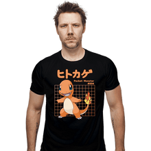 Load image into Gallery viewer, Sold_Out_Shirts Fitted Shirts, Mens / Small / Black Charmander X-Ray
