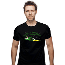 Load image into Gallery viewer, Daily_Deal_Shirts Fitted Shirts, Mens / Small / Black Elf Girls
