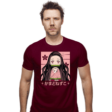 Load image into Gallery viewer, Shirts Fitted Shirts, Mens / Small / Maroon Nezuko
