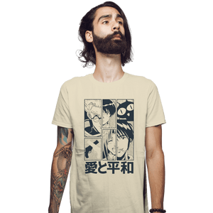Secret_Shirts Fitted Shirts, Mens / Small / Sand Trigun Gunsmoke