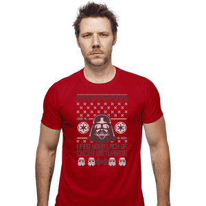 Shirts Fitted Shirts, Mens / Small / Red Vader Christmas