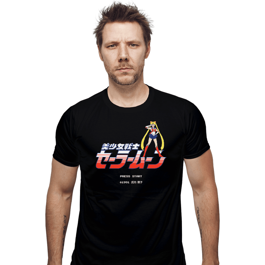 Shirts Fitted Shirts, Mens / Small / Black Sailor Pixels