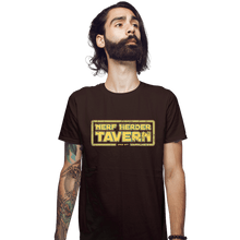 Load image into Gallery viewer, Secret_Shirts Fitted Shirts, Mens / Small / Dark Chocolate Nerf Herder Tavern!
