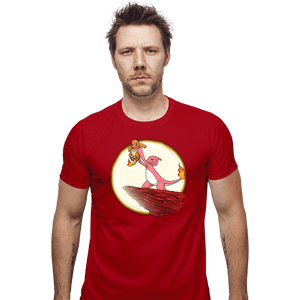 Shirts Fitted Shirts, Mens / Small / Red PokeKing