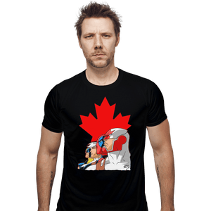 Shirts Fitted Shirts, Mens / Small / Black Captain Canuck And Team Canada