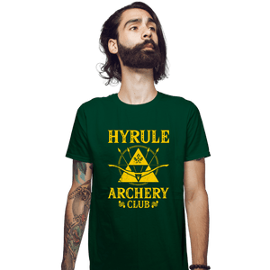 Daily_Deal_Shirts Fitted Shirts, Mens / Small / Irish Green Hyrule Archery Club