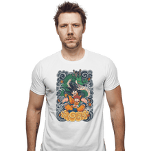 Load image into Gallery viewer, Shirts Fitted Shirts, Mens / Small / White Goku and Gohan
