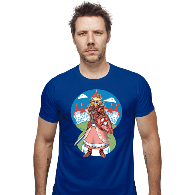 Daily_Deal_Shirts Fitted Shirts, Mens / Small / Royal Blue Armored Princess
