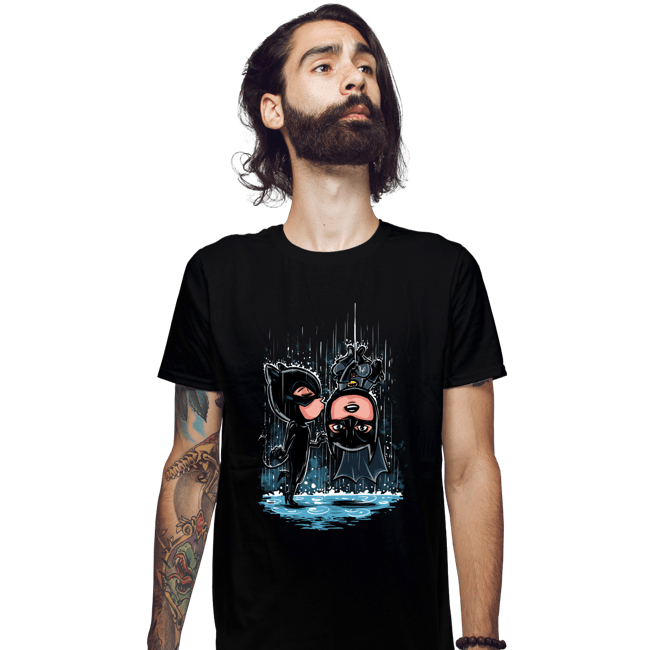 Daily_Deal_Shirts Fitted Shirts, Mens / Small / Black Bat Kiss