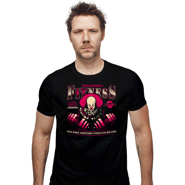 Daily_Deal_Shirts Fitted Shirts, Mens / Small / Black Pennywise's Fitness