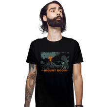 Load image into Gallery viewer, Shirts Fitted Shirts, Mens / Small / Black Visit Mount Doom
