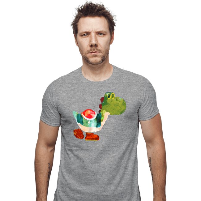 Shirts Fitted Shirts, Mens / Small / Sports Grey The Very Hungry Dinosaur