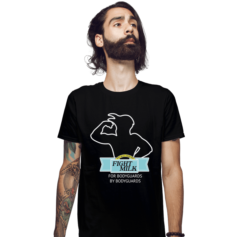 Shirts Fitted Shirts, Mens / Small / Black Fight Milk