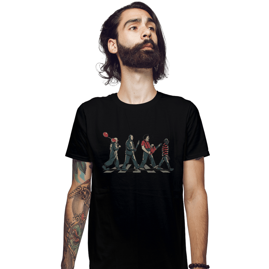 Shirts Fitted Shirts, Mens / Small / Black Abbey Horror