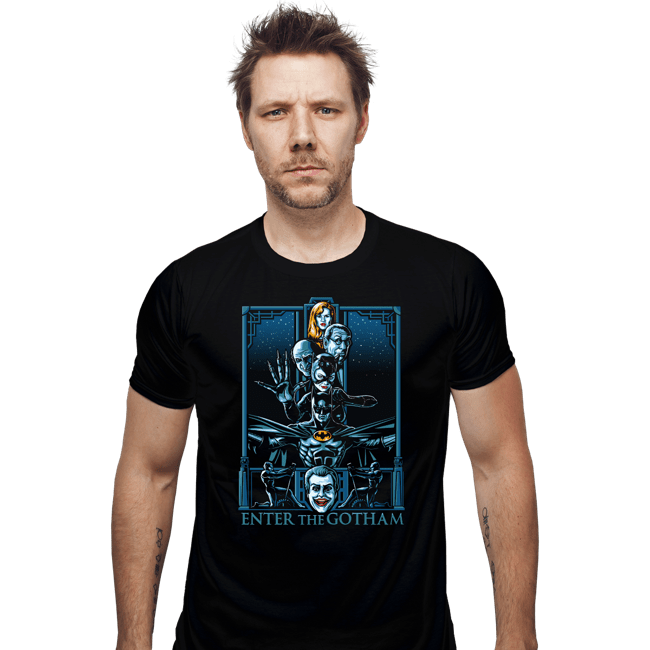 Daily_Deal_Shirts Fitted Shirts, Mens / Small / Black Enter The Gotham