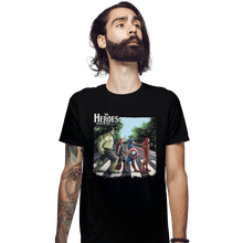 Load image into Gallery viewer, Shirts Fitted Shirts, Mens / Small / Black The Heroes
