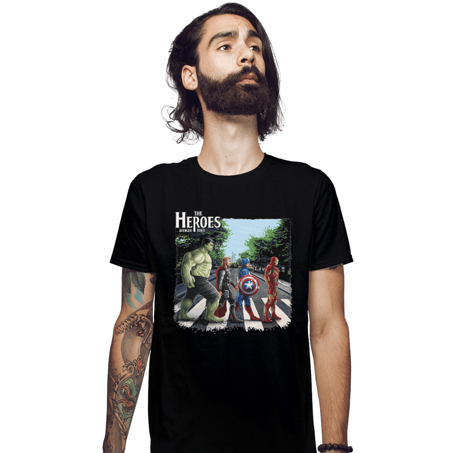 Shirts Fitted Shirts, Mens / Small / Black The Heroes