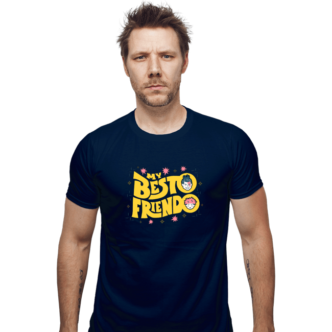 Shirts Fitted Shirts, Mens / Small / Navy My Besto Friendo