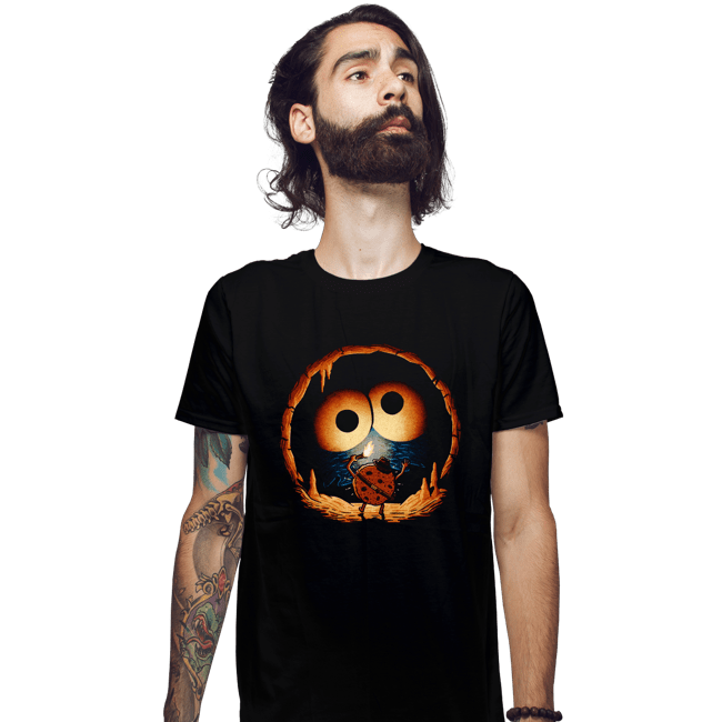 Daily_Deal_Shirts Fitted Shirts, Mens / Small / Black Cave Monster
