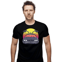 Load image into Gallery viewer, Shirts Fitted Shirts, Mens / Small / Black Outatime In The 80s
