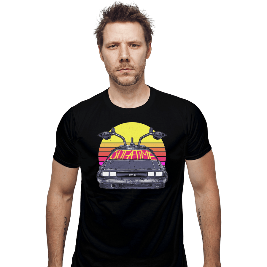 Shirts Fitted Shirts, Mens / Small / Black Outatime In The 80s