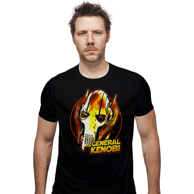 Daily_Deal_Shirts Fitted Shirts, Mens / Small / Black General Kenobi Meme