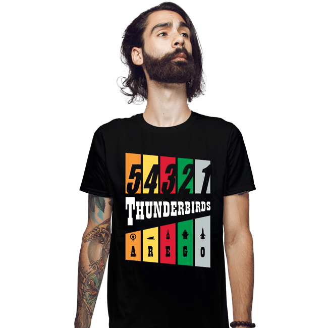 Daily_Deal_Shirts Fitted Shirts, Mens / Small / Black Thunderbirds Are Go