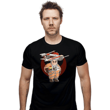 Load image into Gallery viewer, Shirts Fitted Shirts, Mens / Small / Black Rosso Squadron
