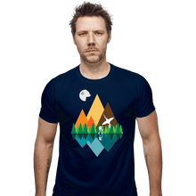 Load image into Gallery viewer, Secret_Shirts Fitted Shirts, Mens / Small / Navy The Forest View
