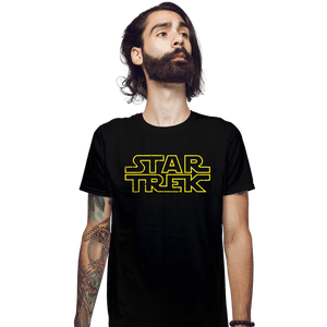 Daily_Deal_Shirts Fitted Shirts, Mens / Small / Black StarTrekWars
