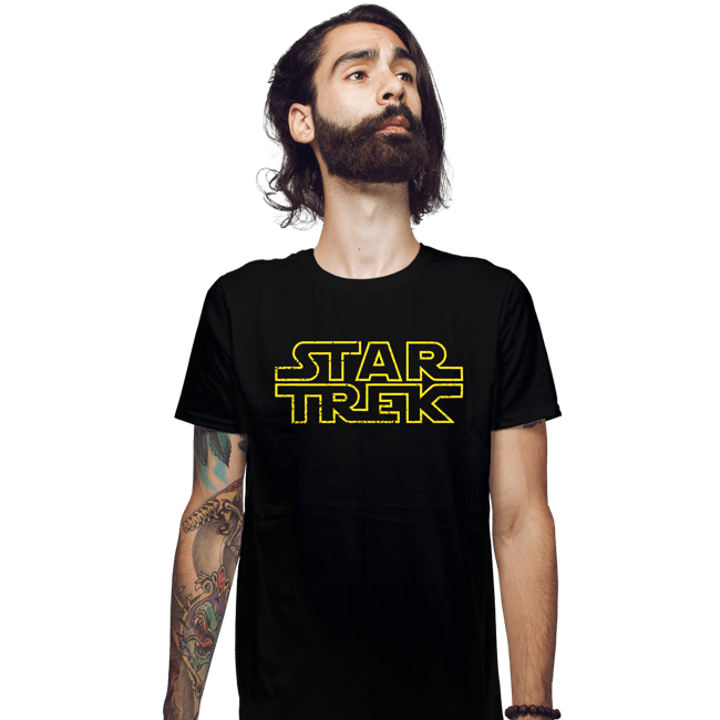 Daily_Deal_Shirts Fitted Shirts, Mens / Small / Black StarTrekWars