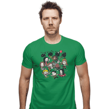 Load image into Gallery viewer, Shirts Fitted Shirts, Mens / Small / Irish Green Fireflys
