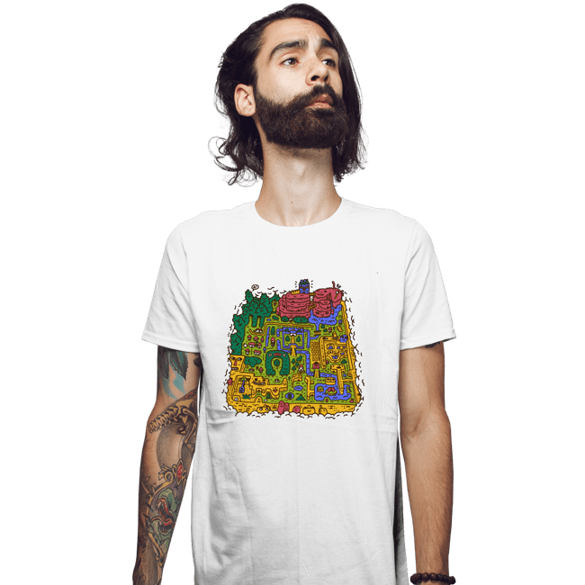 Secret_Shirts Fitted Shirts, Mens / Small / White Light World Map