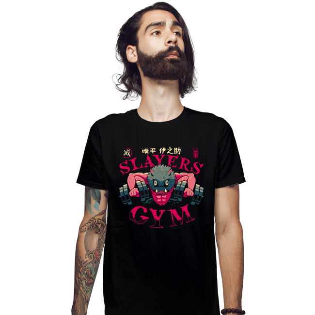 Daily_Deal_Shirts Fitted Shirts, Mens / Small / Black Inosuke Slayers Gym