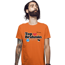 Load image into Gallery viewer, Daily_Deal_Shirts Fitted Shirts, Mens / Small / Orange Top Brahmin
