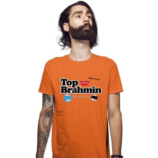 Daily_Deal_Shirts Fitted Shirts, Mens / Small / Orange Top Brahmin