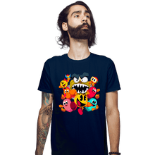 Load image into Gallery viewer, Secret_Shirts Fitted Shirts, Mens / Small / Navy Pac-Man World
