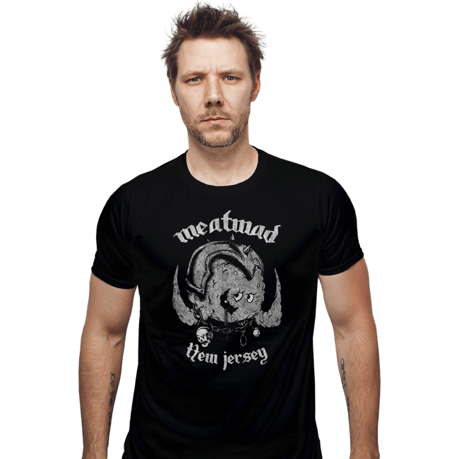 Daily_Deal_Shirts Fitted Shirts, Mens / Small / Black Meatwad