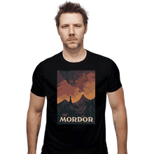 Load image into Gallery viewer, Shirts Fitted Shirts, Mens / Small / Black Visit Mordor
