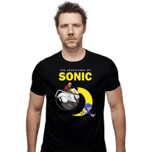 Load image into Gallery viewer, Shirts Fitted Shirts, Mens / Small / Black The Adventures of Sonic
