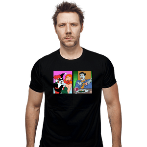 Secret_Shirts Fitted Shirts, Mens / Small / Black Quinn Yelling At Joker
