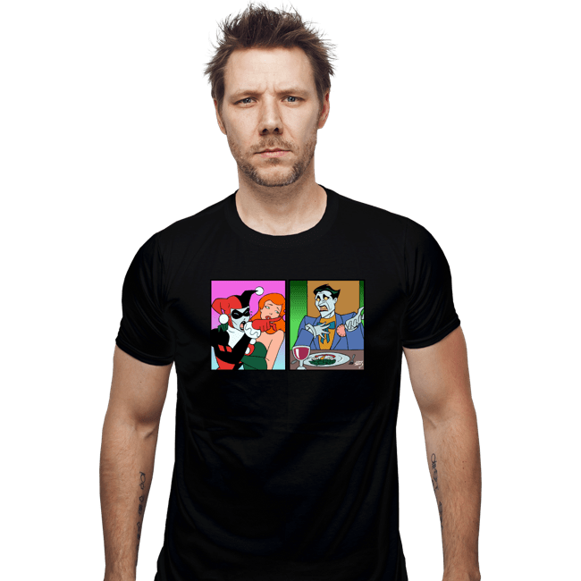 Secret_Shirts Fitted Shirts, Mens / Small / Black Quinn Yelling At Joker