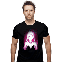 Load image into Gallery viewer, Daily_Deal_Shirts Fitted Shirts, Mens / Small / Black Glitch Spider-Gwen
