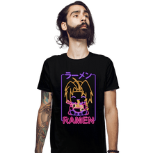 Load image into Gallery viewer, Daily_Deal_Shirts Fitted Shirts, Mens / Small / Black Neon Alchemist
