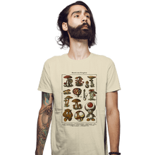 Load image into Gallery viewer, Daily_Deal_Shirts Fitted Shirts, Mens / Small / Sand Mario Mushrooms
