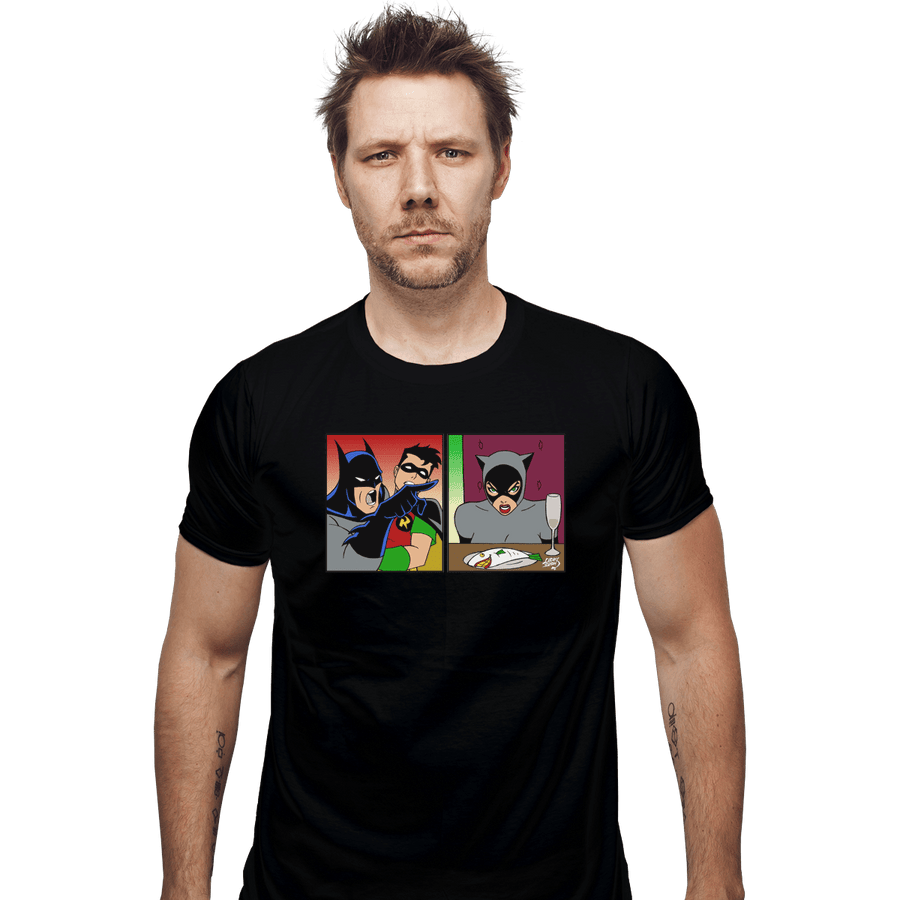 Shirts Fitted Shirts, Mens / Small / Black Batman Yelling