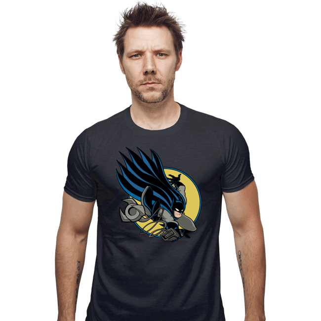 Daily_Deal_Shirts Fitted Shirts, Mens / Small / Dark Heather Bat 300