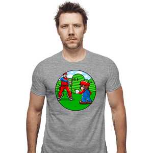 Secret_Shirts Fitted Shirts, Mens / Small / Sports Grey Two Marios