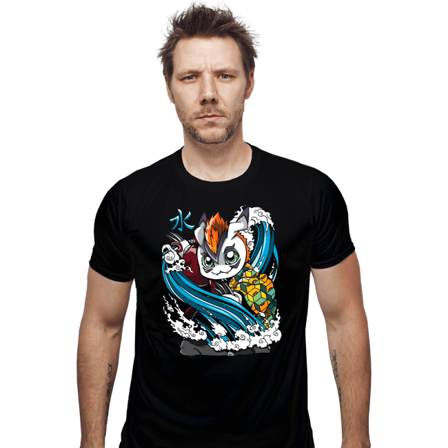 Daily_Deal_Shirts Fitted Shirts, Mens / Small / Black Hashira Water